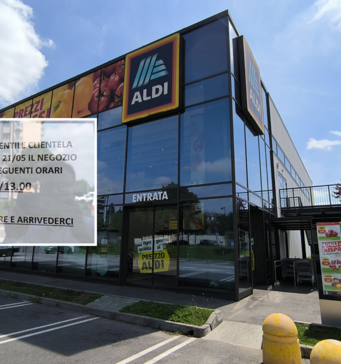 “Grazie e arrivederci”: l'addio silenzioso di Aldi a Sant'Edoardo