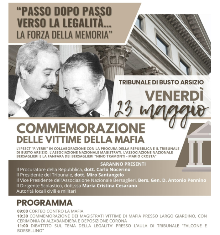 Bersaglieri, fanfara e magistrati per trasmettere ai giovani la legalità