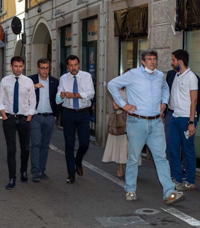 La visita di Salvini a Gallarate (foto di Alessandro Galbiati)