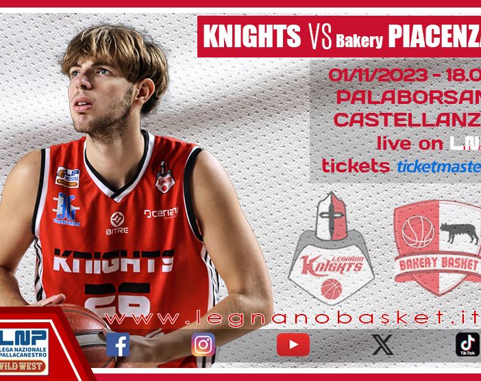 Serie B Nazionale: Knights alla riscossa contro Piacenza