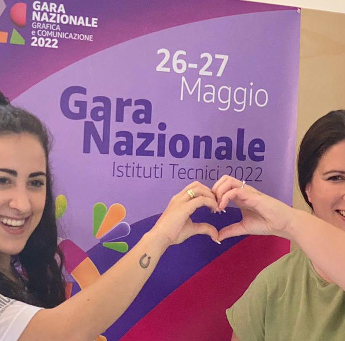 Beatrice Inguscio assieme alla docente Chiara Guaita