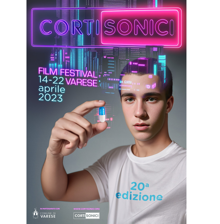 Cortisonici Film Festival: la grafica della ventesima edizione realizzata con l’Intelligenza artificiale