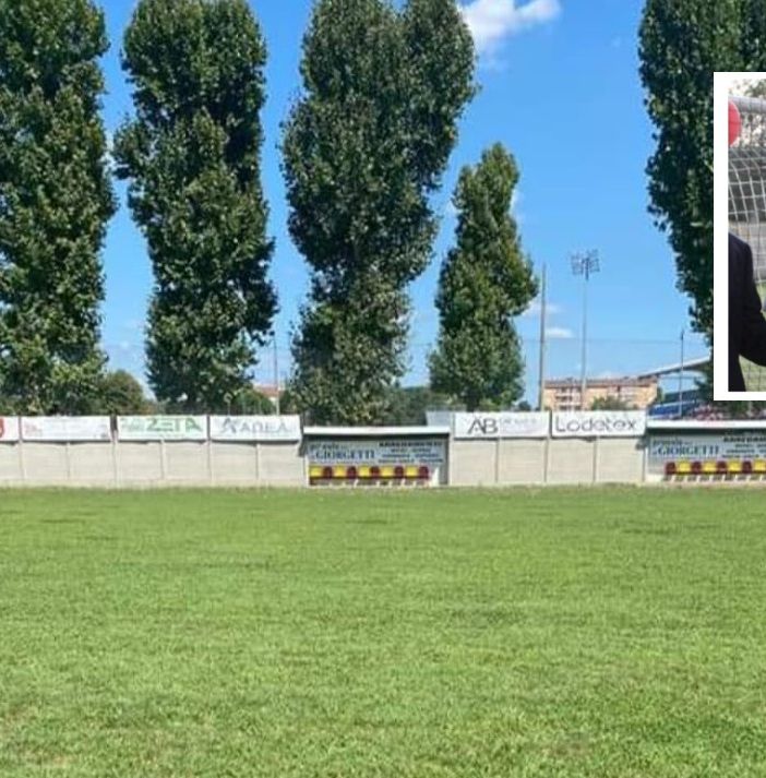 Il campo dell'Antoniana. Nel rettangolo, Luigi Gualdoni