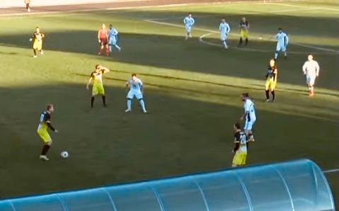 Una fase del match tra Castellanzese e Real Calepina