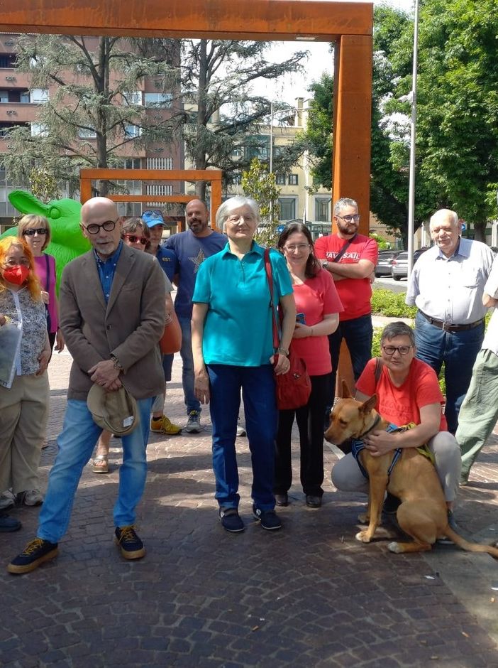 Il sopralluogo dello scorso sabato in piazza Giovanni XXIII