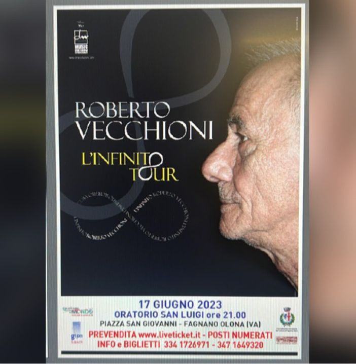 Roberto Vecchioni arriva all'oratorio di Bergoro