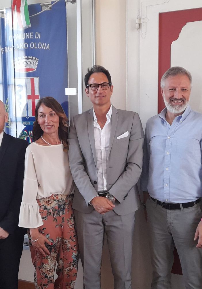 Da sinistra, Antonella Scampini, Marco Baroffio, Antonella Palmiere, John Tremamondo, Dario Moretti, Chiara Bollani