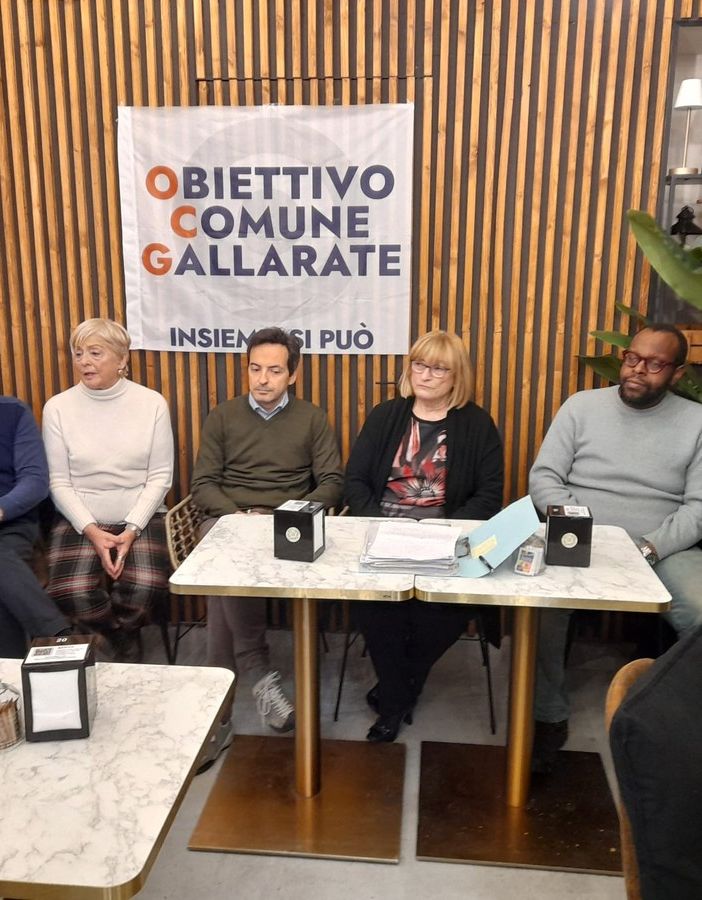 La conferenza stampa di Obiettivo Comune Gallarate