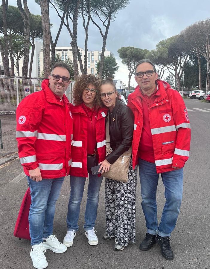 I presidenti Roveda, Sangalli, Trotta e il vicepresidente Cri Busto, Giulio Turconi