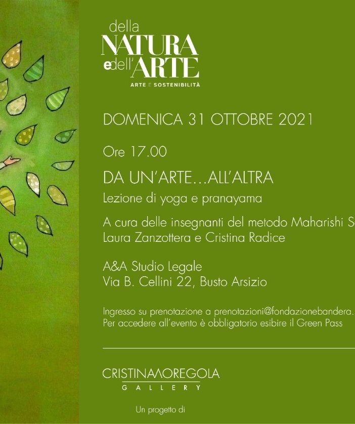 “Da un’arte...all’altra”, lezione di yoga e pranayama
