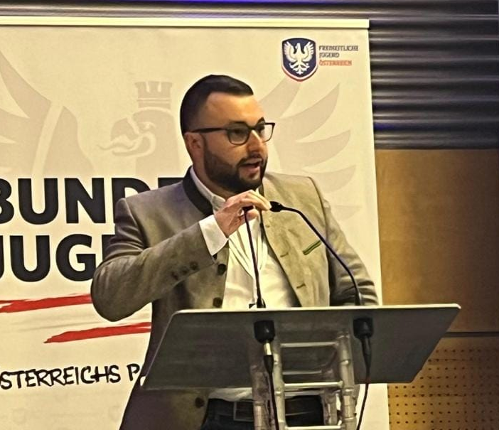 Davide Quadri all'evento dei giovani a Vienna