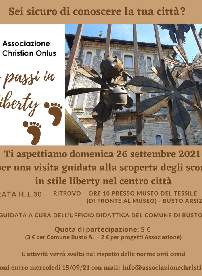 Due passi in Liberty: scoprire Busto aiutando ragazze in difficoltà