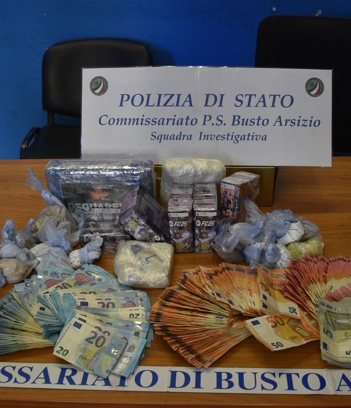 Arrestati dalla Polizia di Busto tre trafficanti di droga