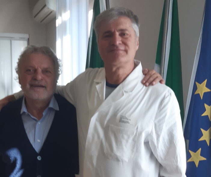 Il Direttore Generale Eugenio Porfido con il dottor Ivan Caico