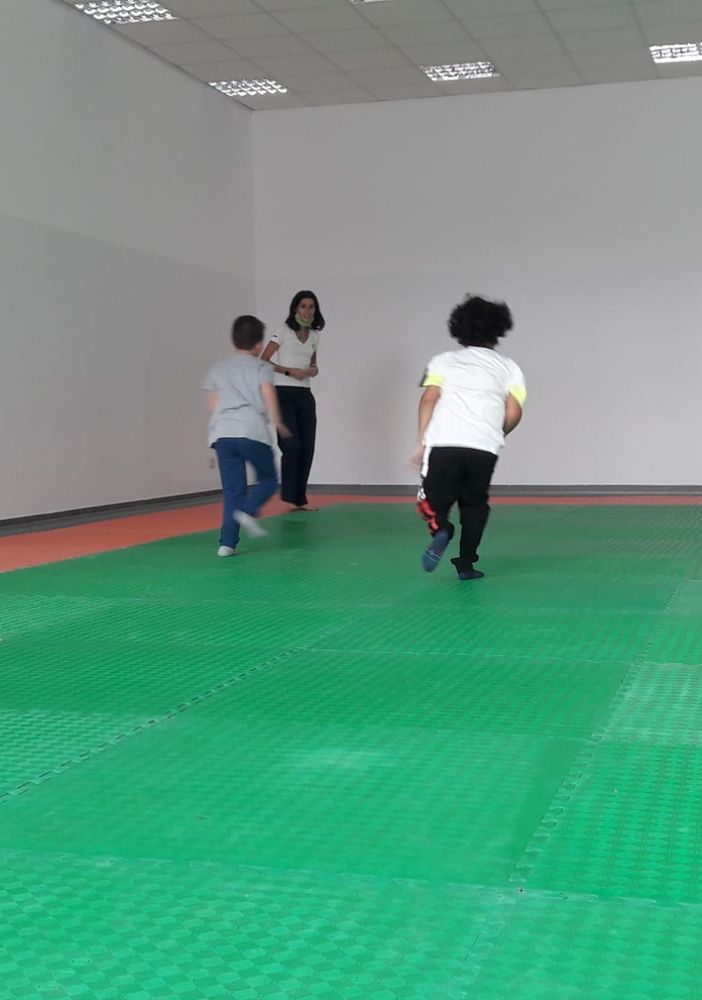 Primi utenti del nuovo spazio: i bambini