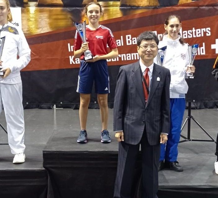 Sofia Francesca Zodda, in maglia rossa, sul gradino più alto del podio