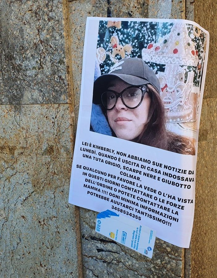 Nuovo appello della famiglia di Kimberly: «Non abbiamo più vita, torna»
