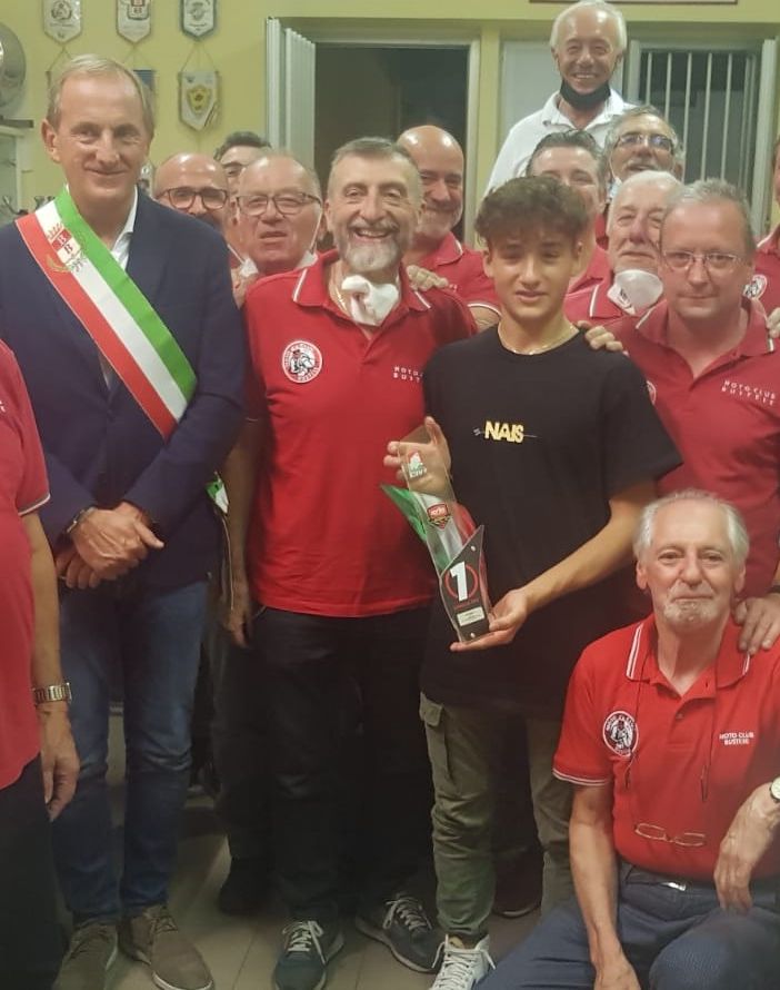 La festa al Moto Club Bustese per Leonardo Abruzzo. Presente anche il sindaco Emanuele Antonelli