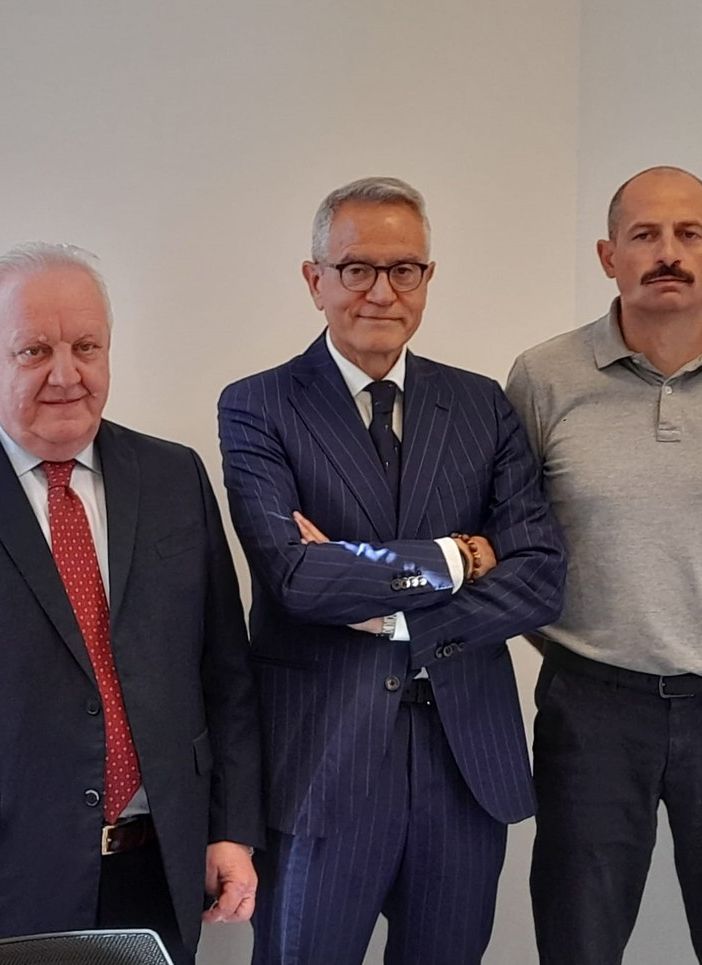 Da sinistra, Mauro Croci, Giorgio Ginelli, Paride Magnoni