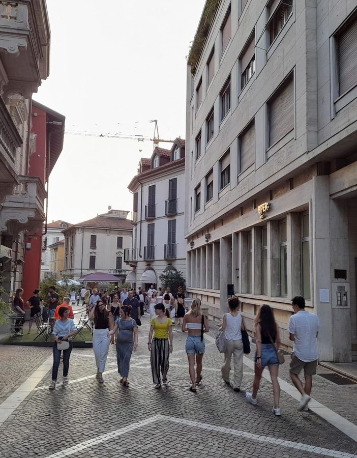 Via Manzoni a Gallarate