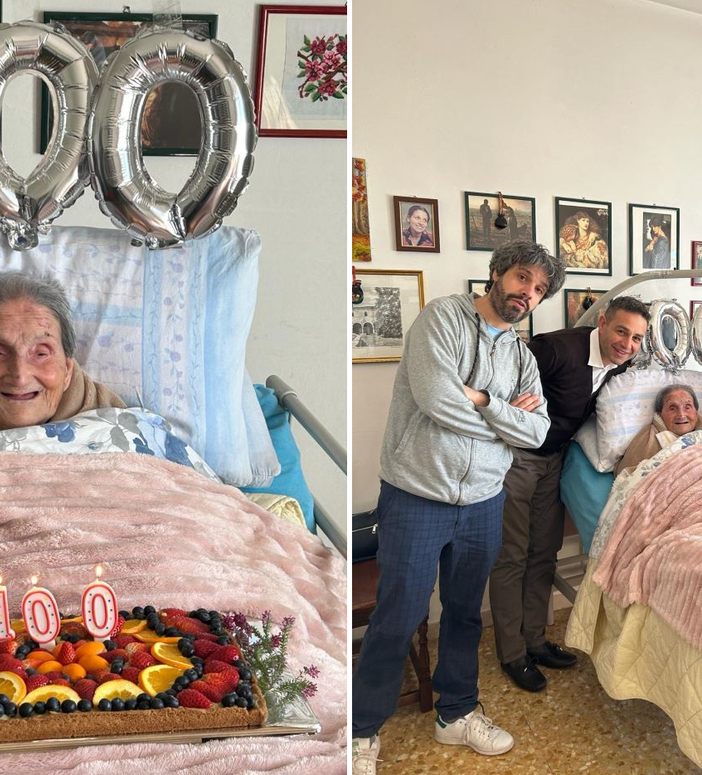 Grande festa a Malnate per i cento anni di nonna Vittoria