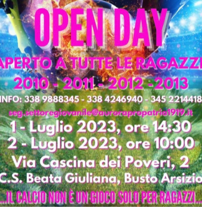 La Pro Patria vuole rinforzare anche il settore giovanile femminile: a luglio gli open day
