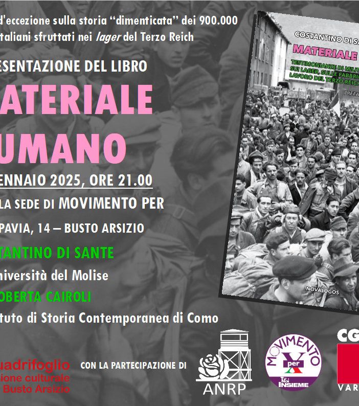 Presentazione del libro “Materiale Umano”: testimonianze sui lager e il rifiuto della guerra