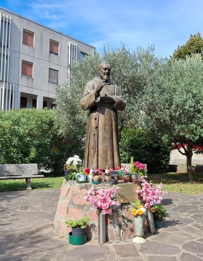 Lo spazio dedicato a padre Pio, a Borsano