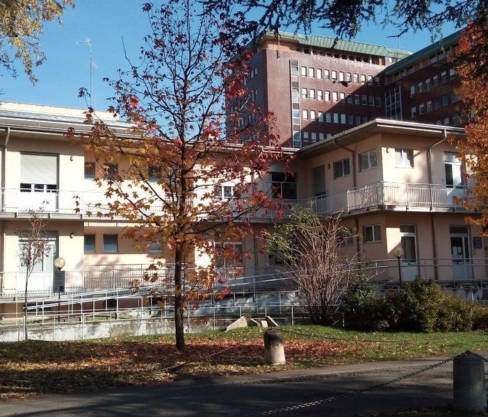 La palazzina delle Malattie infettive all'ospedale di Busto