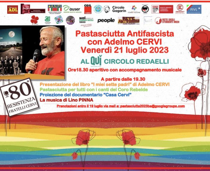 Adelmo Cervi alla &quot;Pastasciutta Antifascista&quot; di Busto Arsizio