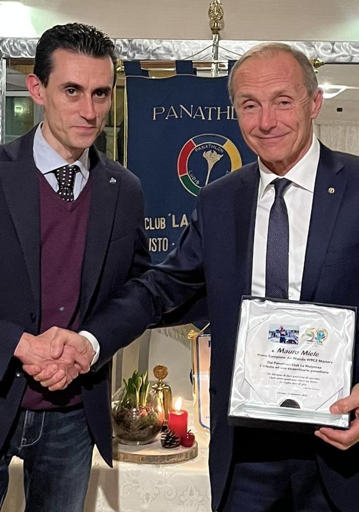 Panathlon Club La Malpensa: festa degli auguri e per il campione del Mondo Mauro Miele