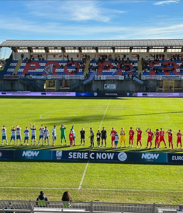 Stanzani si prende sulle spalle la Pro Patria, finisce 1-1 con il Fiorenzuola