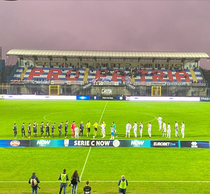 Pro Patria-Trento: allo &quot;Speroni&quot; è 0-2 tra le proteste