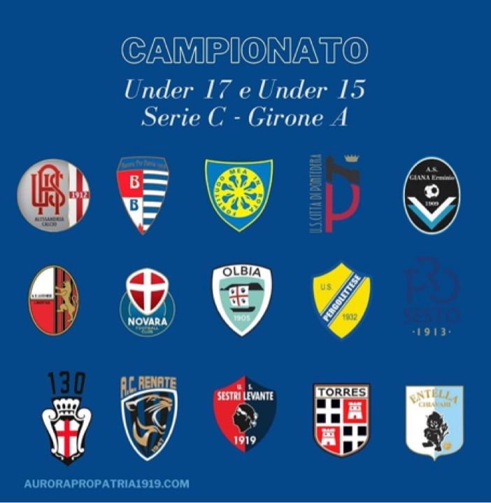 Svelati gironi e calendari della Pro Patria Under 17 e Under 15