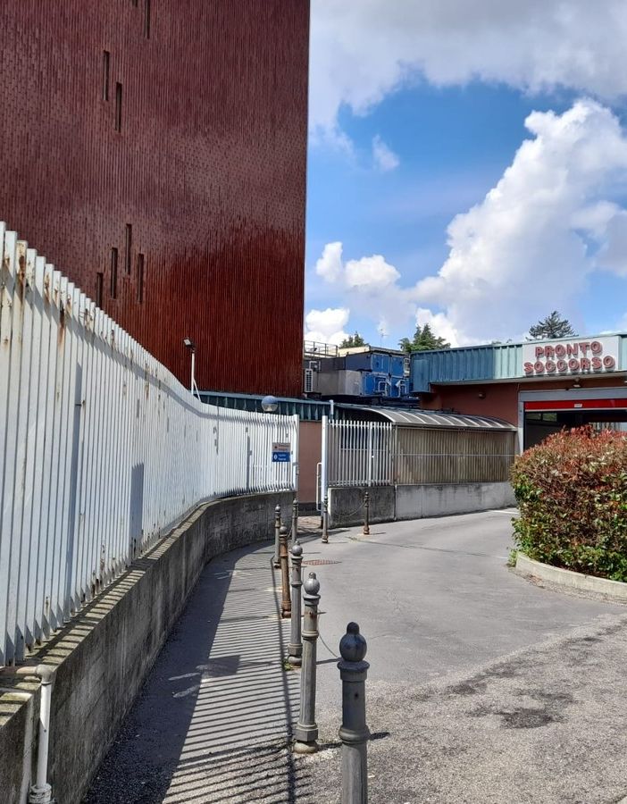 L'ingresso del Pronto Soccorso di Busto