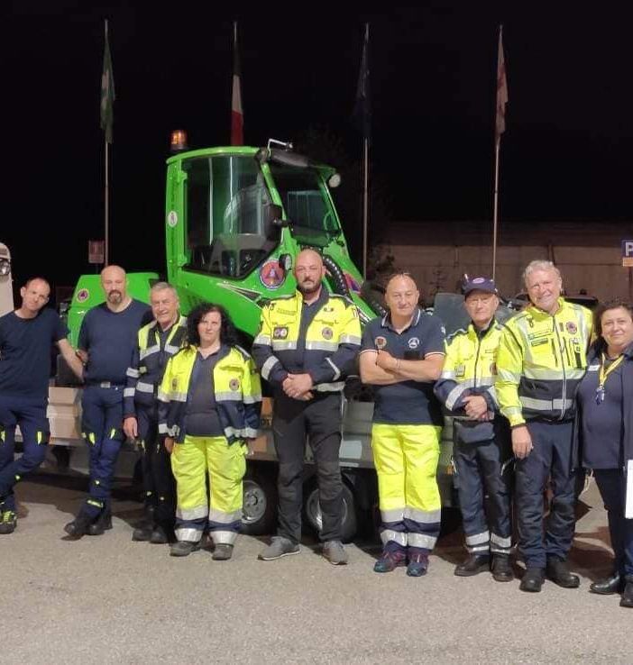 Foto dalla pagina Facebook della Protezione Civile di Fagnano Olona
