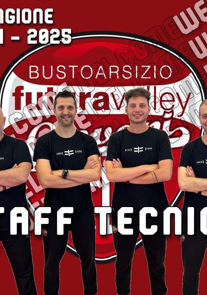 Un poker d'assi nello staff tecnico della Futura Volley