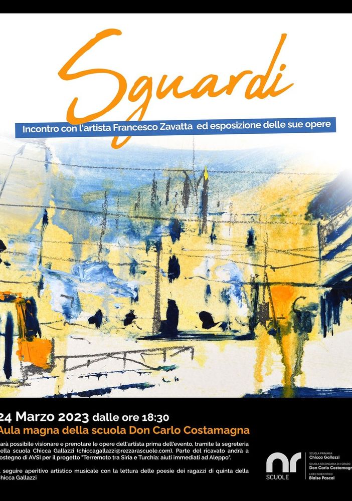 “Sguardi”: laboratorio di arte e inglese e incontro con Francesco Zavatta
