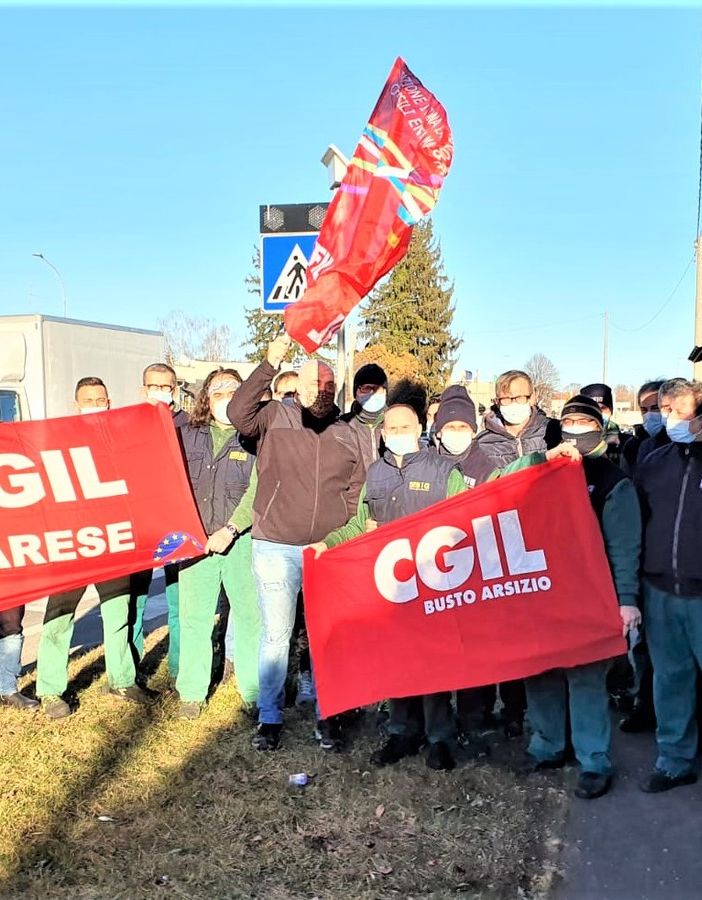 Sciopero alla Sig di Gorla Minore