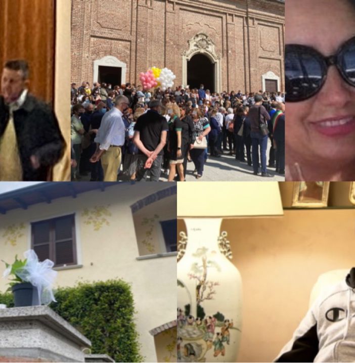 In alto a sinistra Alessandro Maja, a destra Stefania pivetta e Giulia. Sotto di loro Nicolò