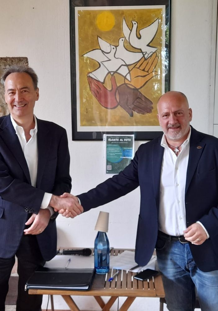 Giorgio Volpi e Giovanni Montano al confronto tra candidati sindaco