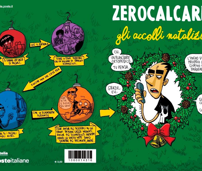Poste: in provincia di Varese disponibile il biglietto di auguri disegnato da Zerocalcare
