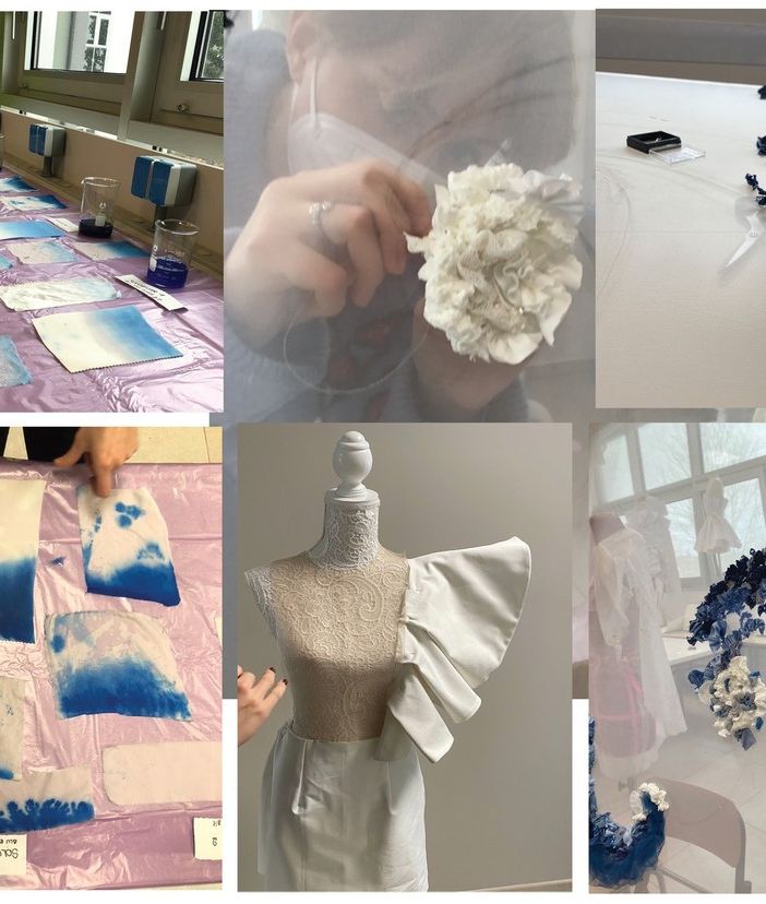 La moda s’ispira all’acqua: onda e marea diventano abiti Acof in mostra alla Biennale dei licei artistici italiani