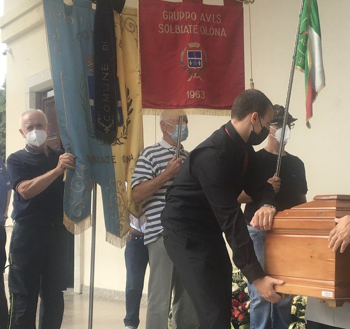 Momenti del funerale dello storico sindaco Bianchi