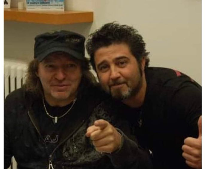 Ago Cannalire e Vasco Rossi, una foto che amava molto - per cortesia della famigiia
