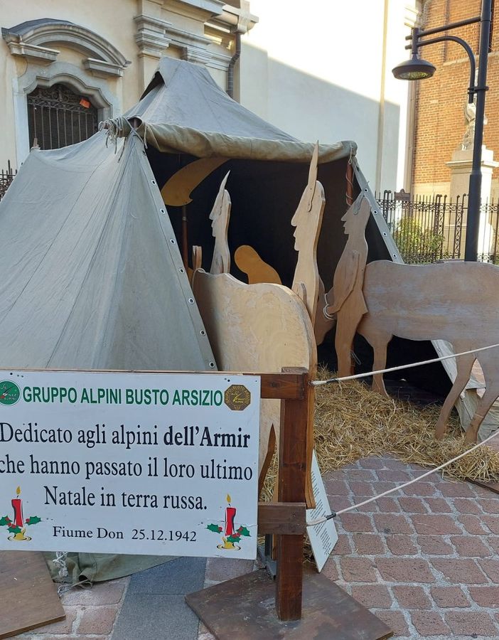 foto d'archivio grazie agli alpini di Busto