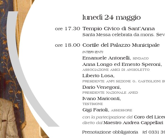 Angioletto Castiglioni e l'invito del Comune di Busto