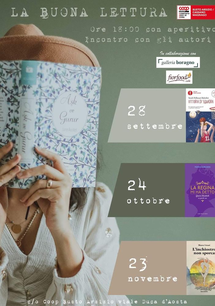Aperitivo e incontri con autori alla Coop