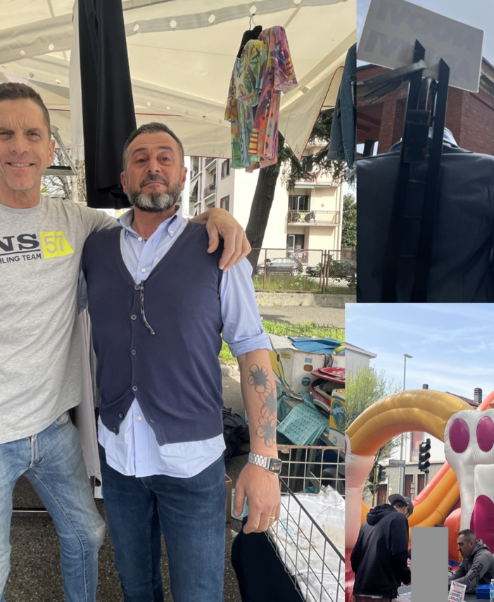 Le bancarelle a Sant'Edoardo, Max Rogora e Giorgio Landoni