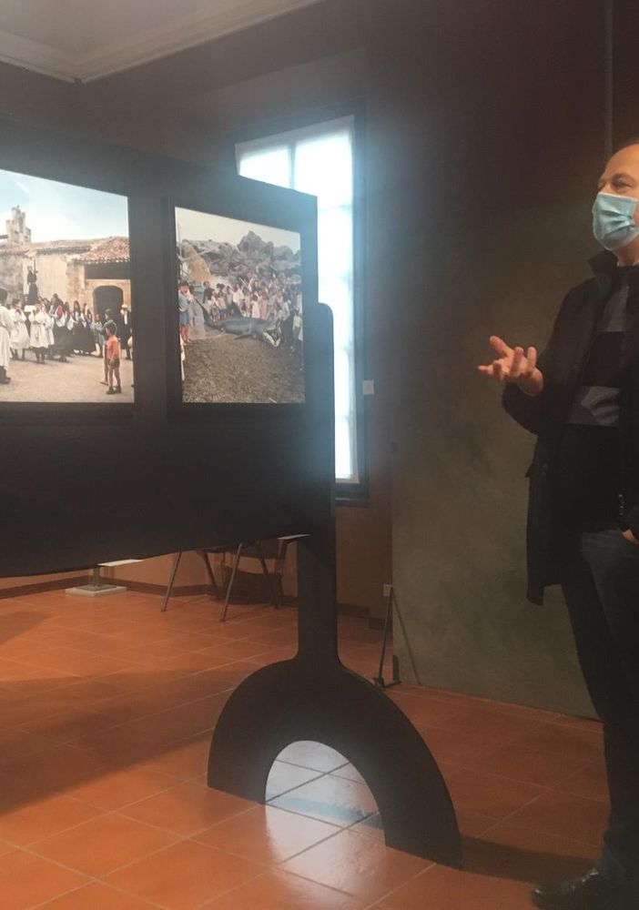 Alcune immagini della presentazione del Festival fotografico europeo con Argentiero e Maffioli